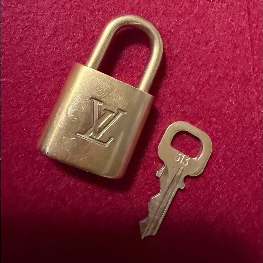 Authentic  Louis Vuitton Padlock and Key